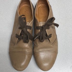 Taupe Oxfords- Vintage look